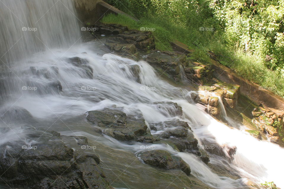 View of waterfall