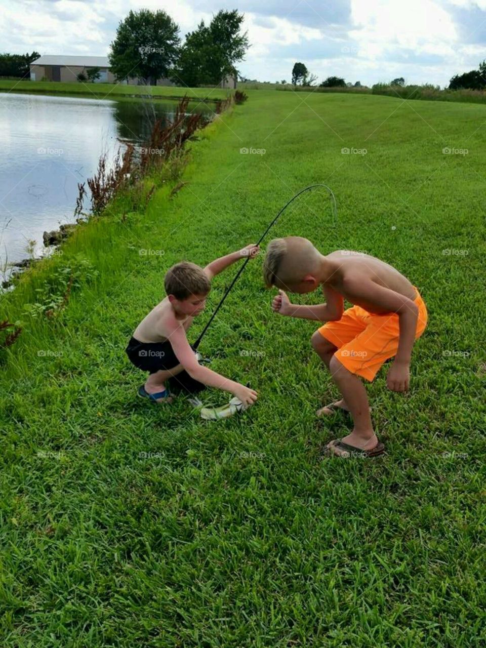 Boys  Fishing