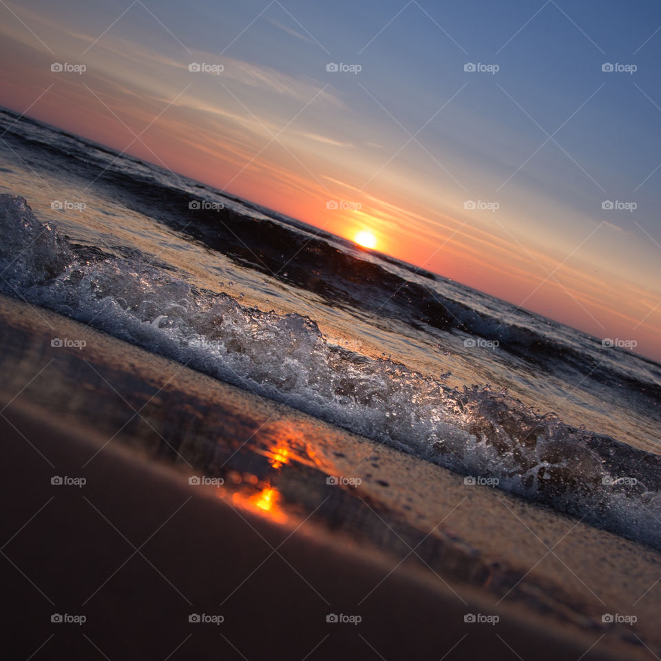 Sunset, Beach, Landscape, Sea, Sun