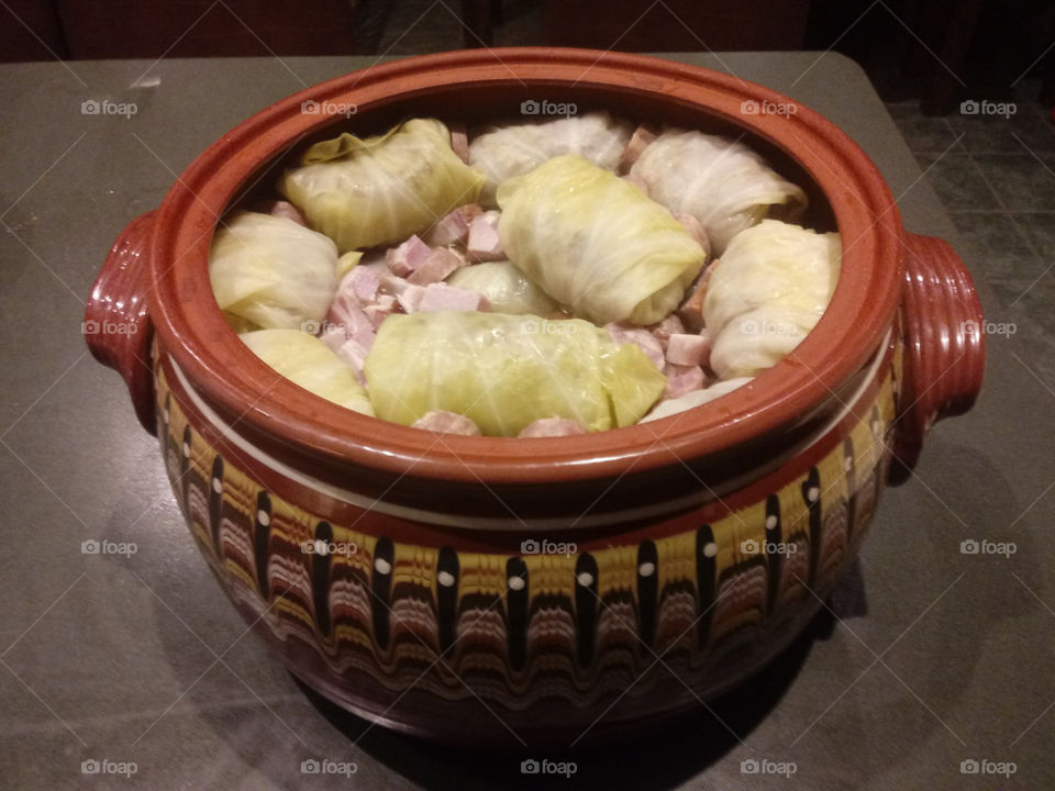 Sarma in a baking cup