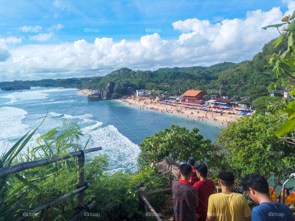 Beach with white sand and beautiful natural scenery charm makes many people happy to visit here. What distinguishes Indrayanti Beach from other beaches in Yogyakarta