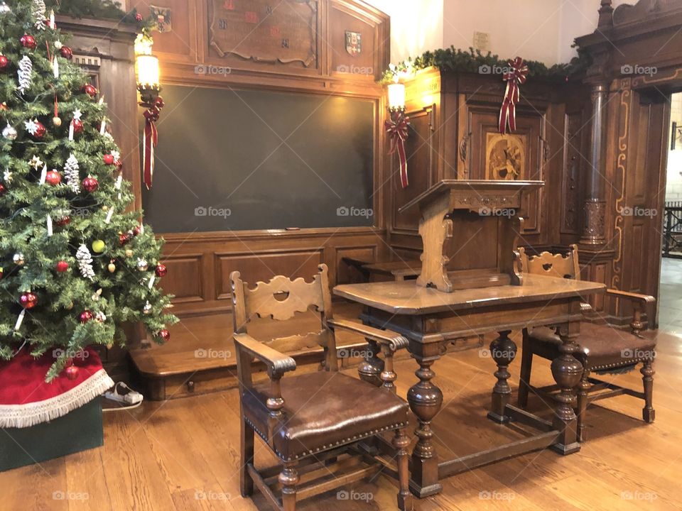 Classroom at Christmas 