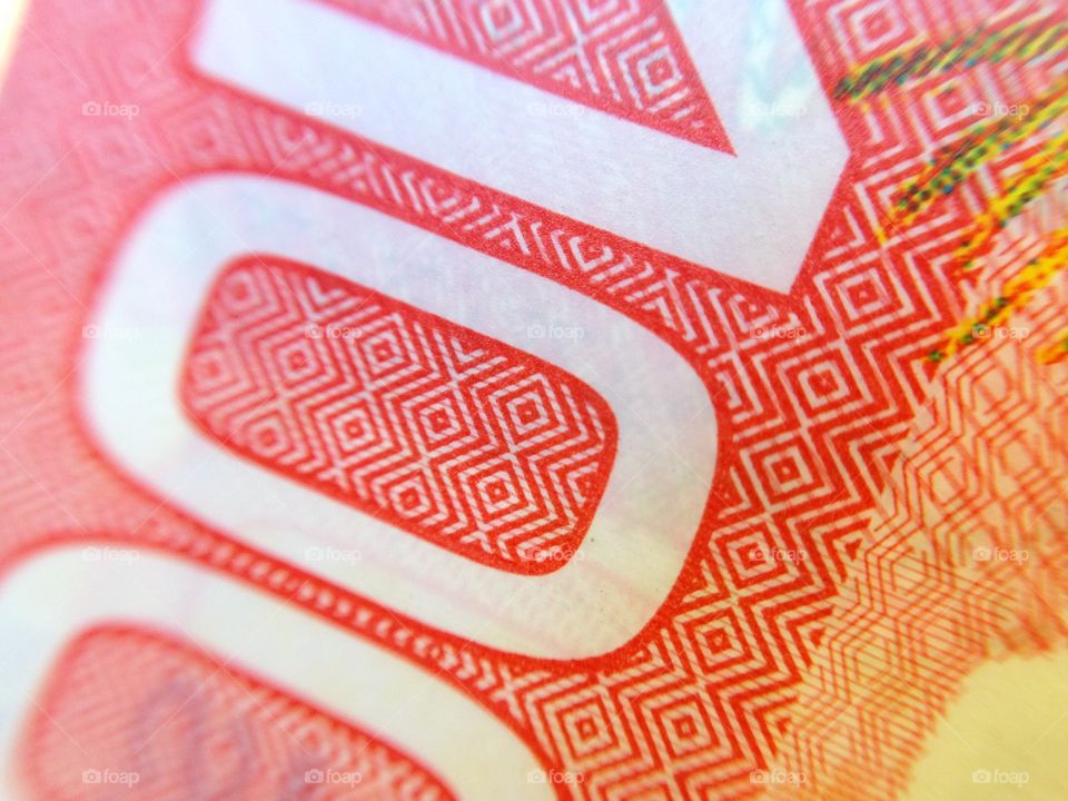 Close up of money