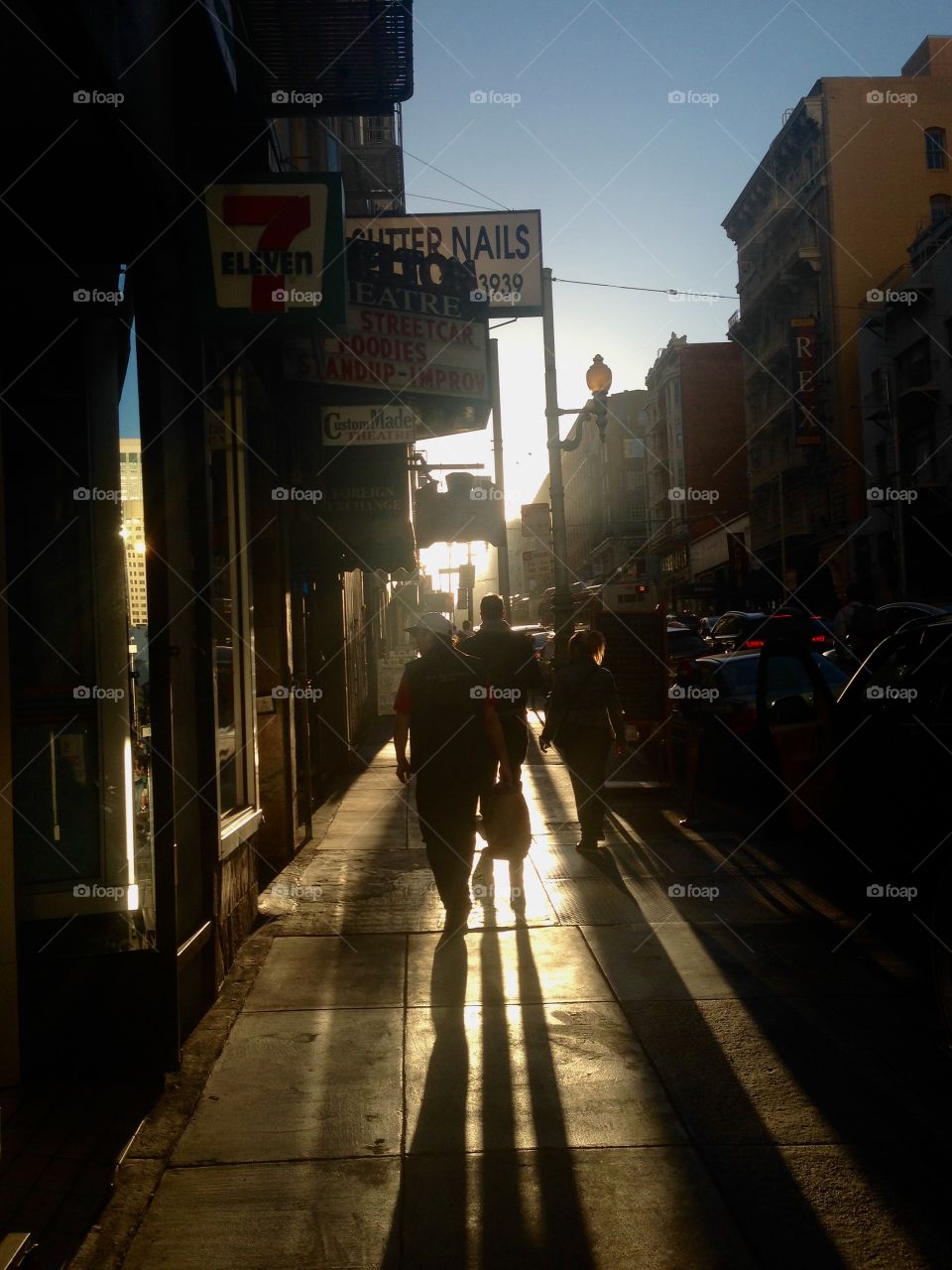 San Francisco street scene, downtown