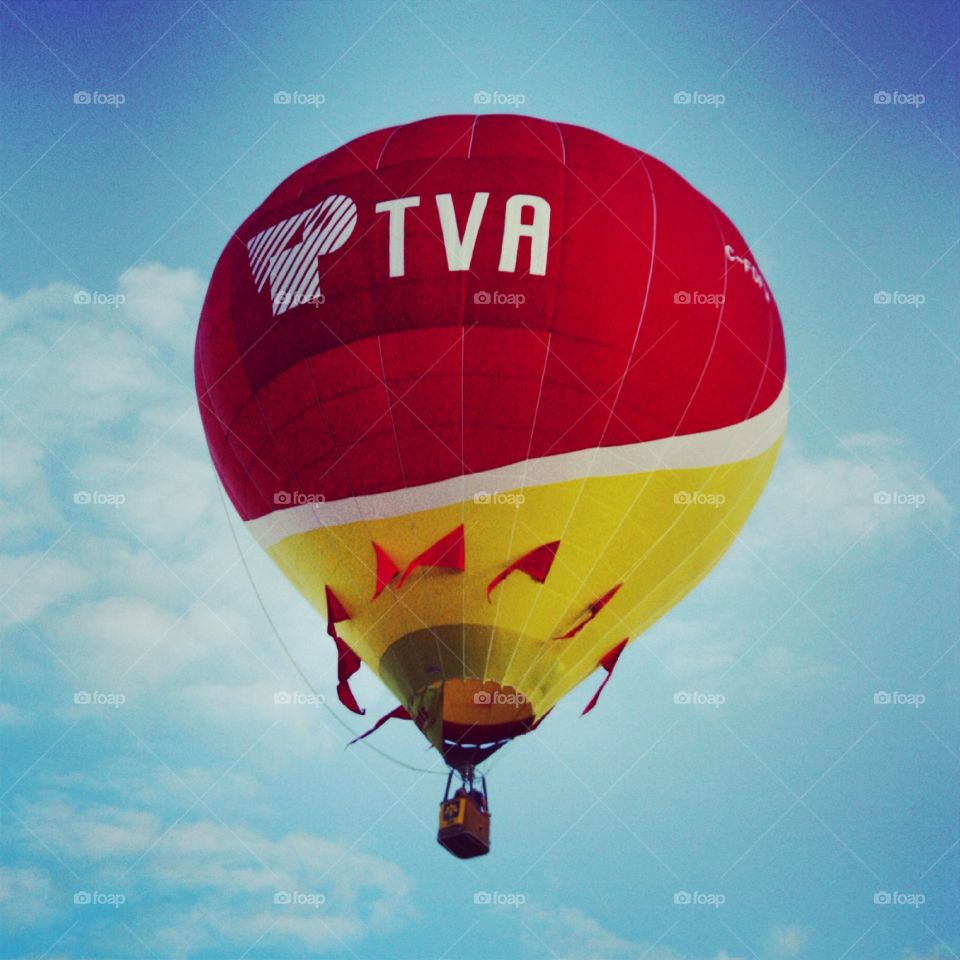 TVA Baloon. Taken at International de montgolfières de Saint-Jean-Sur-Rechilieu. International hot air baloon festival.