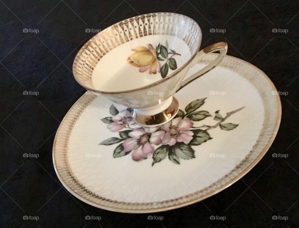 Tea cup and plate