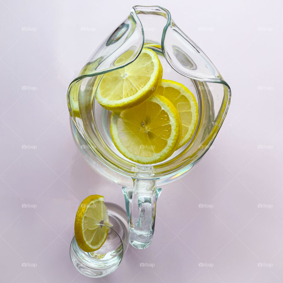 Quench your thirst with refreshing lemon water