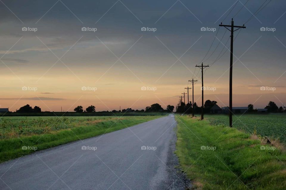 Country Road Sunset