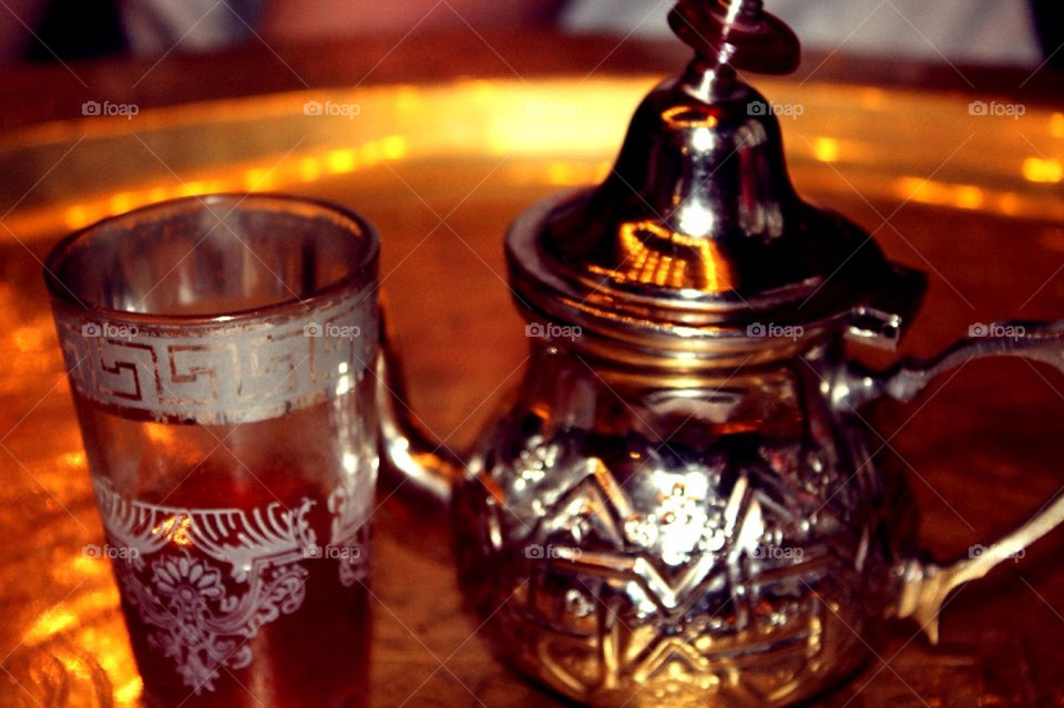 the glass drink tea by merethe