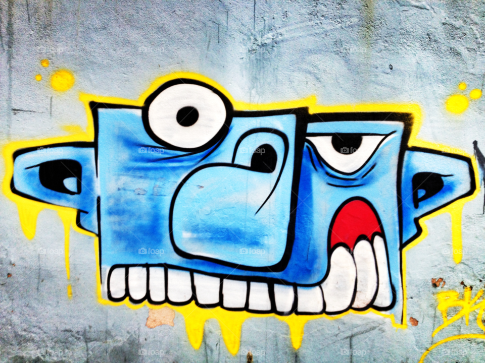 graffiti face rio by doras