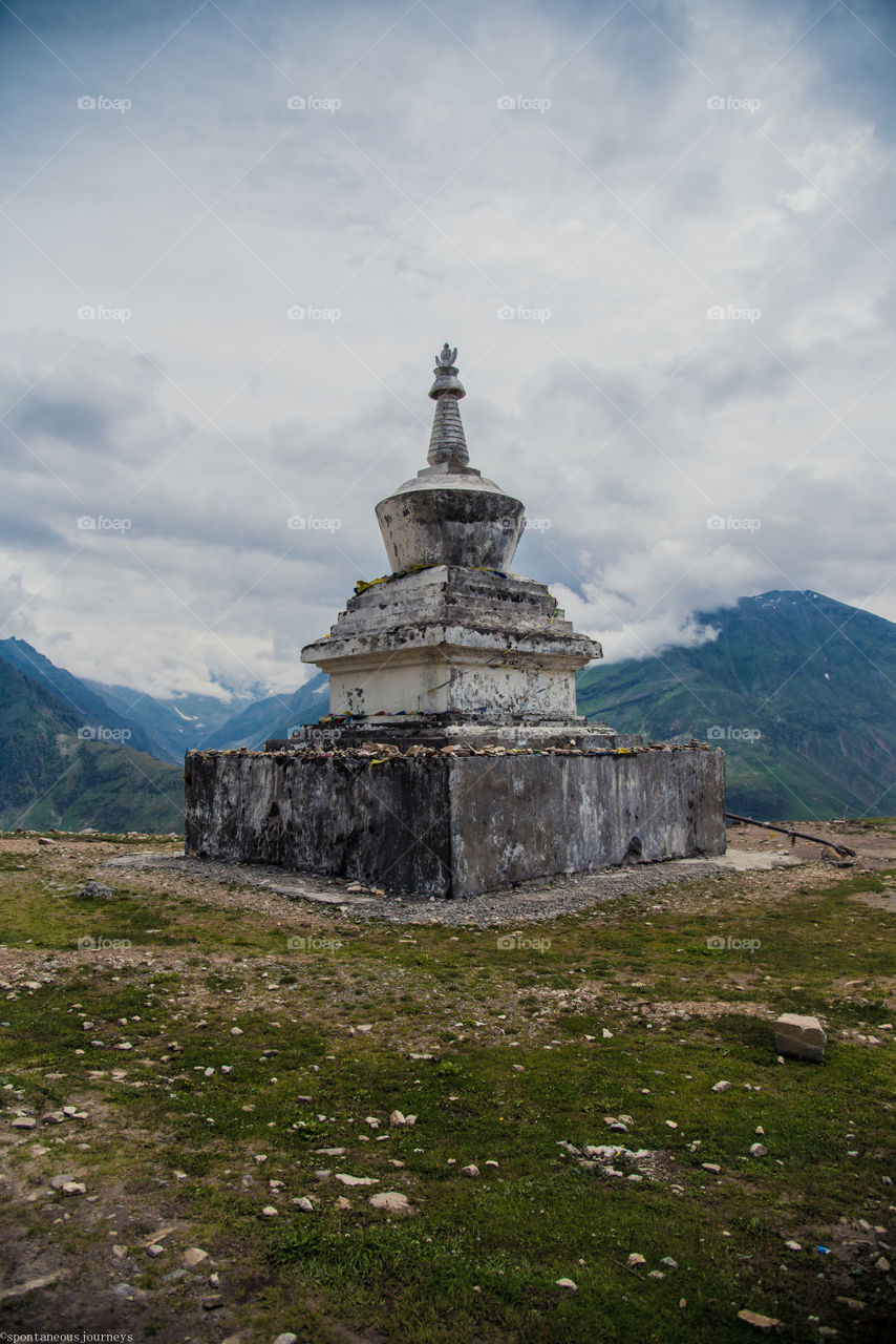 In 13000ft high stupa is sign of good luck