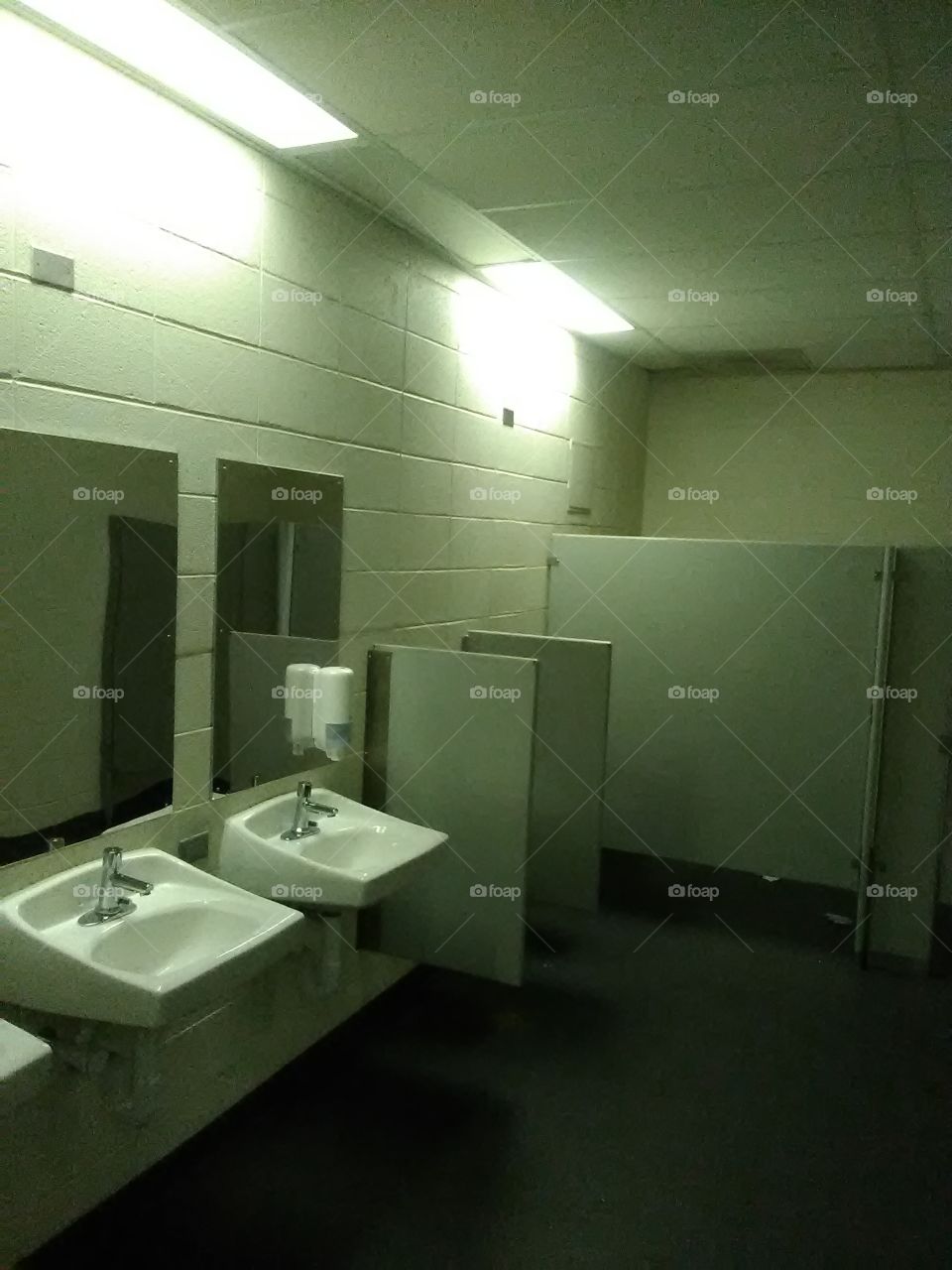 Stadium  "Authorized Personal" Bathroom.