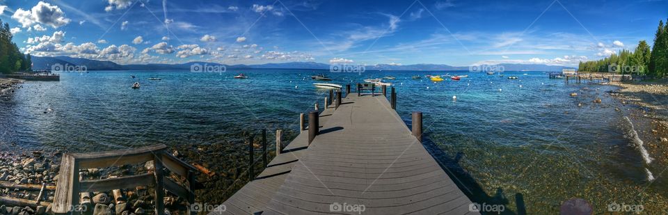 Pier at Lake Tahoe. Saw this serene scene while driving about Tahoe