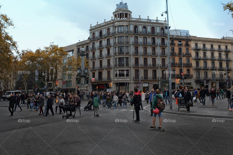 La Rambla de Barcelona - Plaça Catalunya