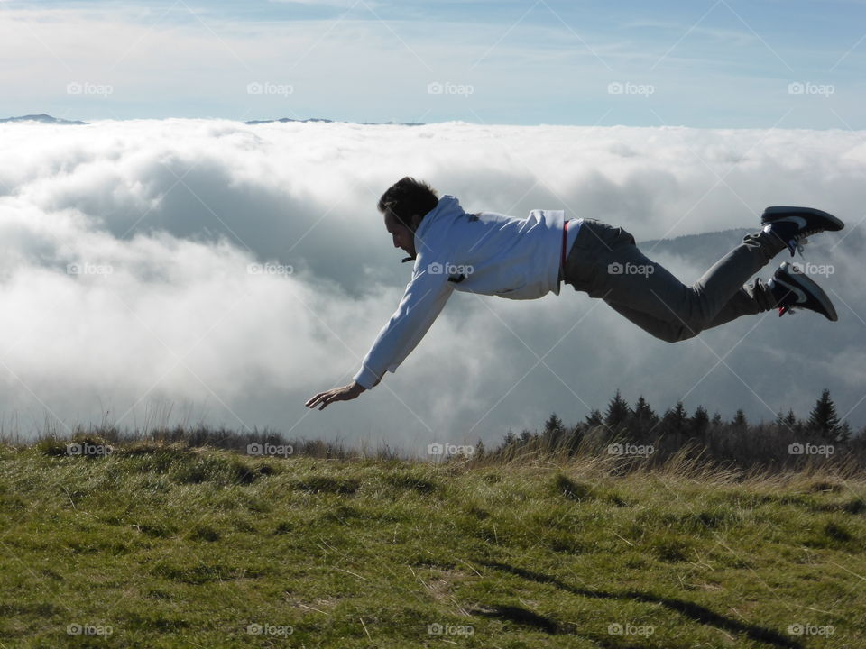 Diving on the grass