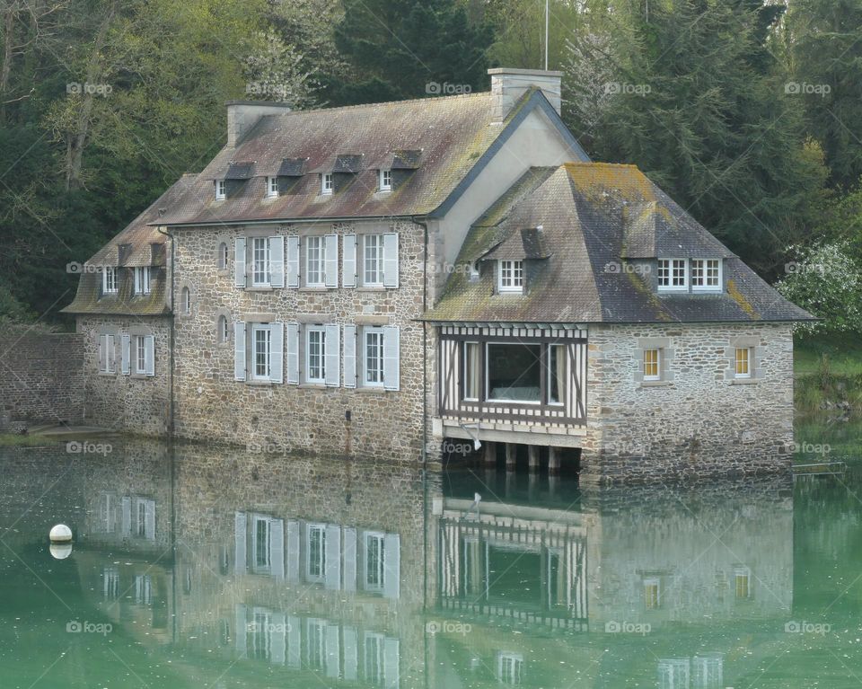 House and its reflect on the water