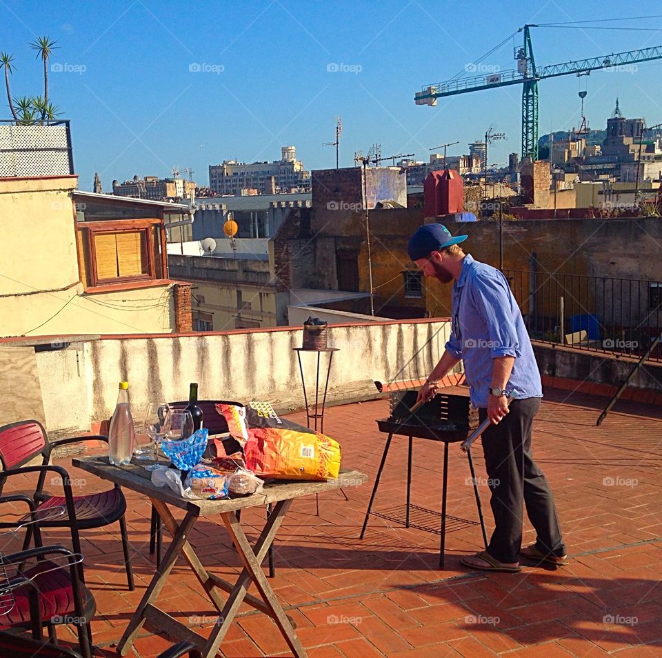 Rooftop cooking 