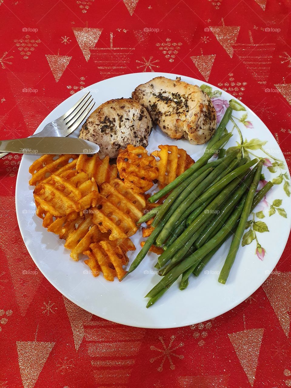 dinner presented nicely