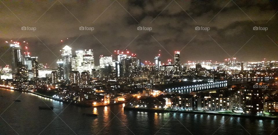 London in the night views