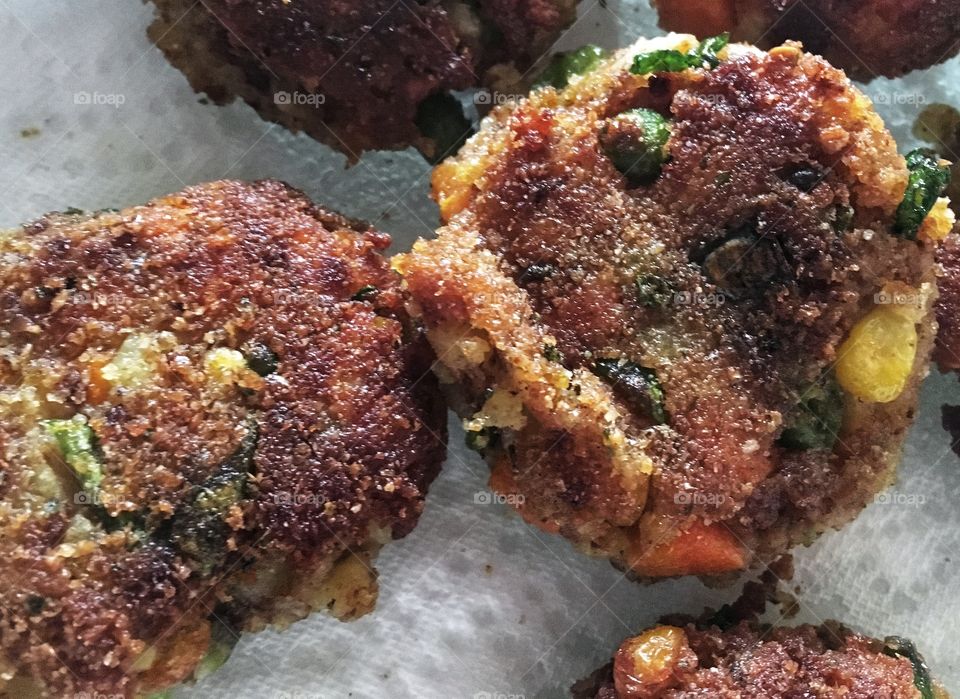 Spicy vegetable cutlet
