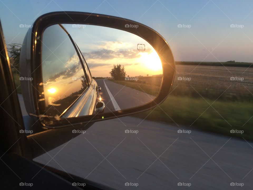 Sunset, Light, Car, Landscape, Vehicle