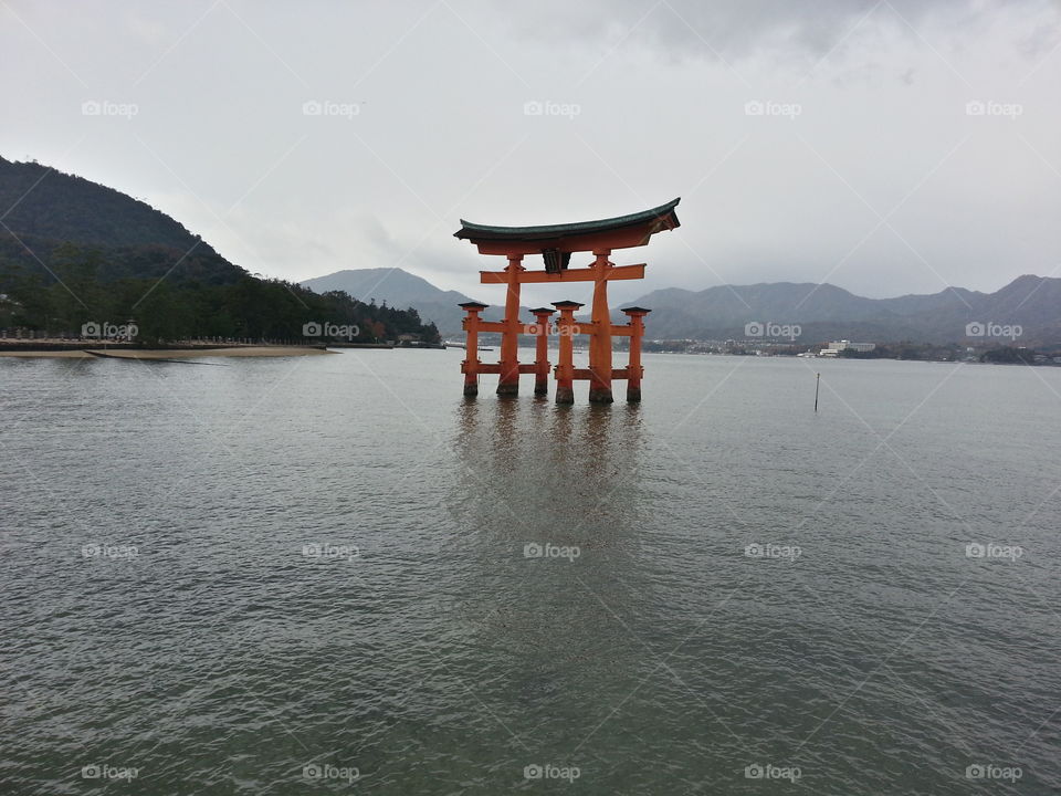 floating shrine. miyajima. traveling around Japan. miyajima
