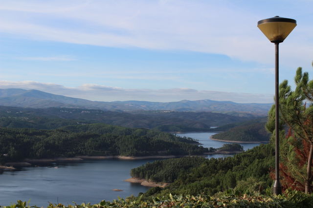 Nature view, mountain, river and green 
