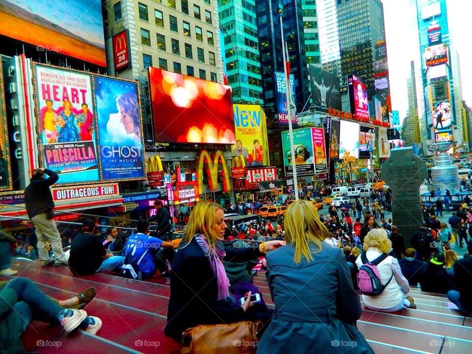 Times Square Crowds