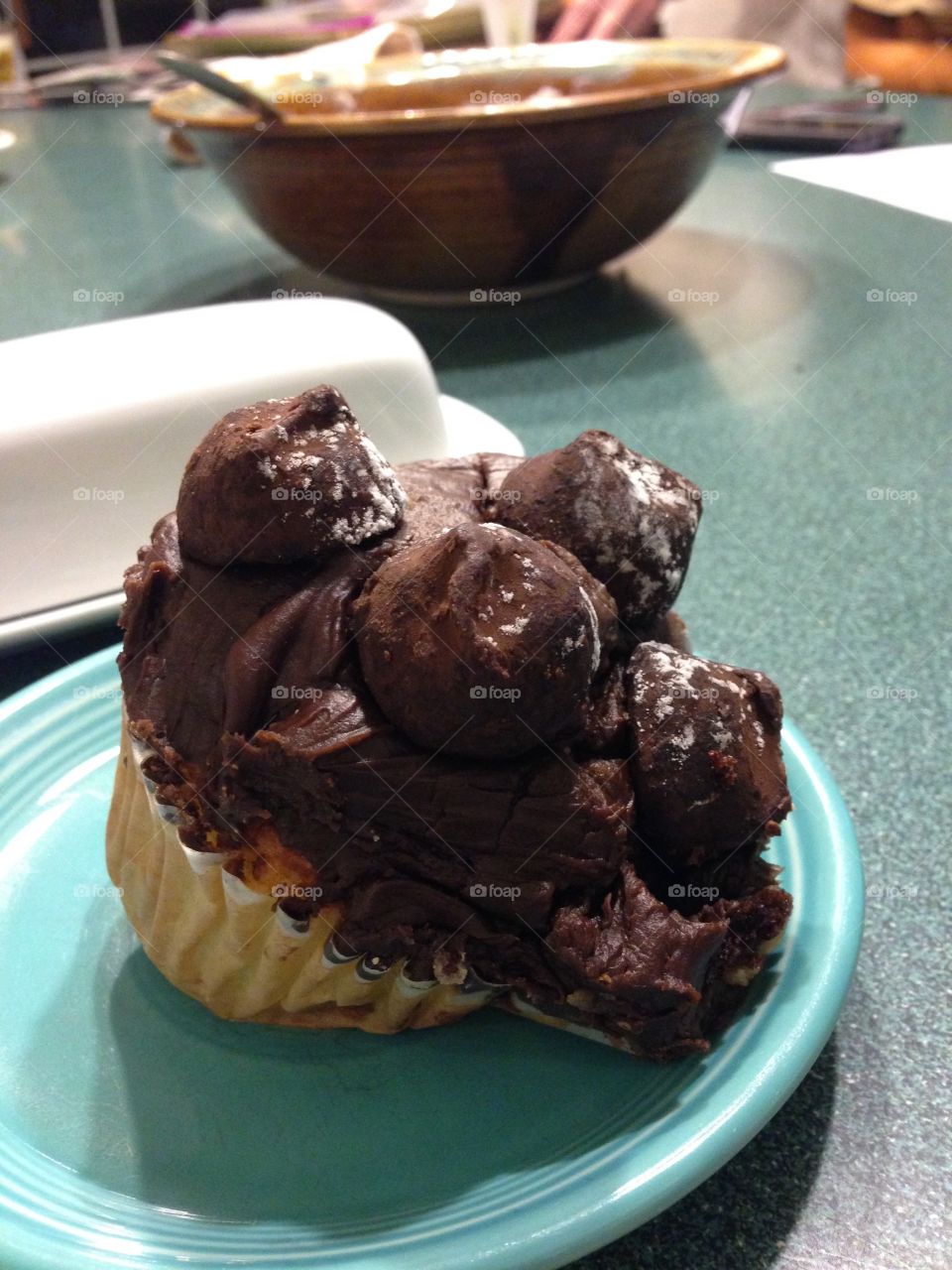 Cupcake with truffles