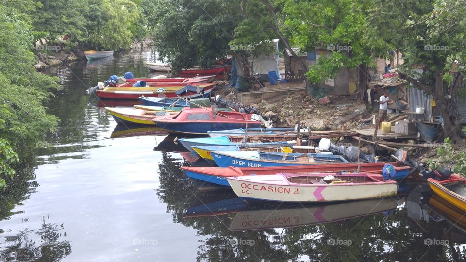 Negril Fishing Boats