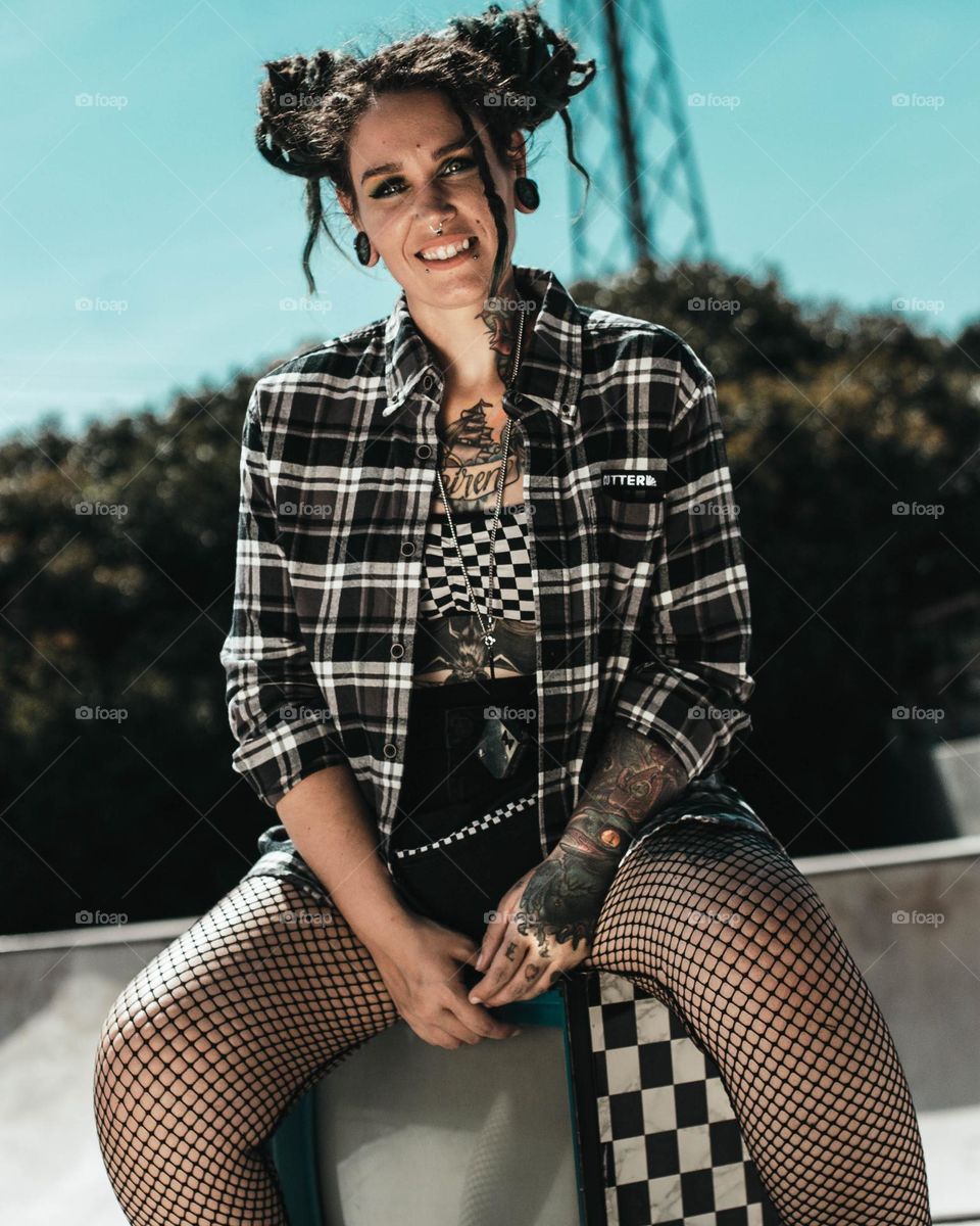 Checkers make a girl happy 