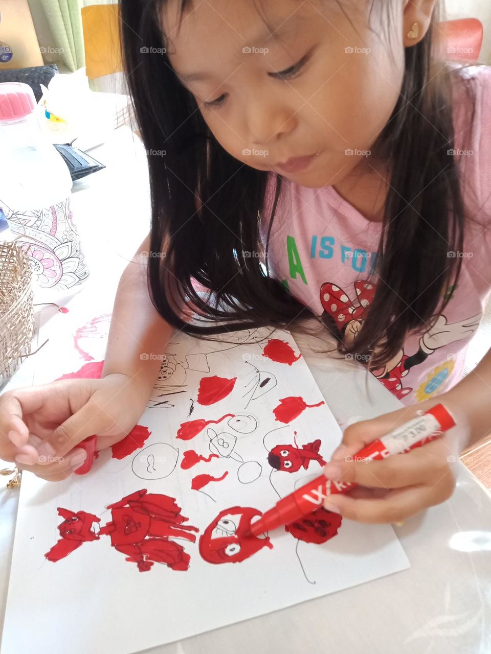 For her Love to #miraculousladybug : Let draw you red