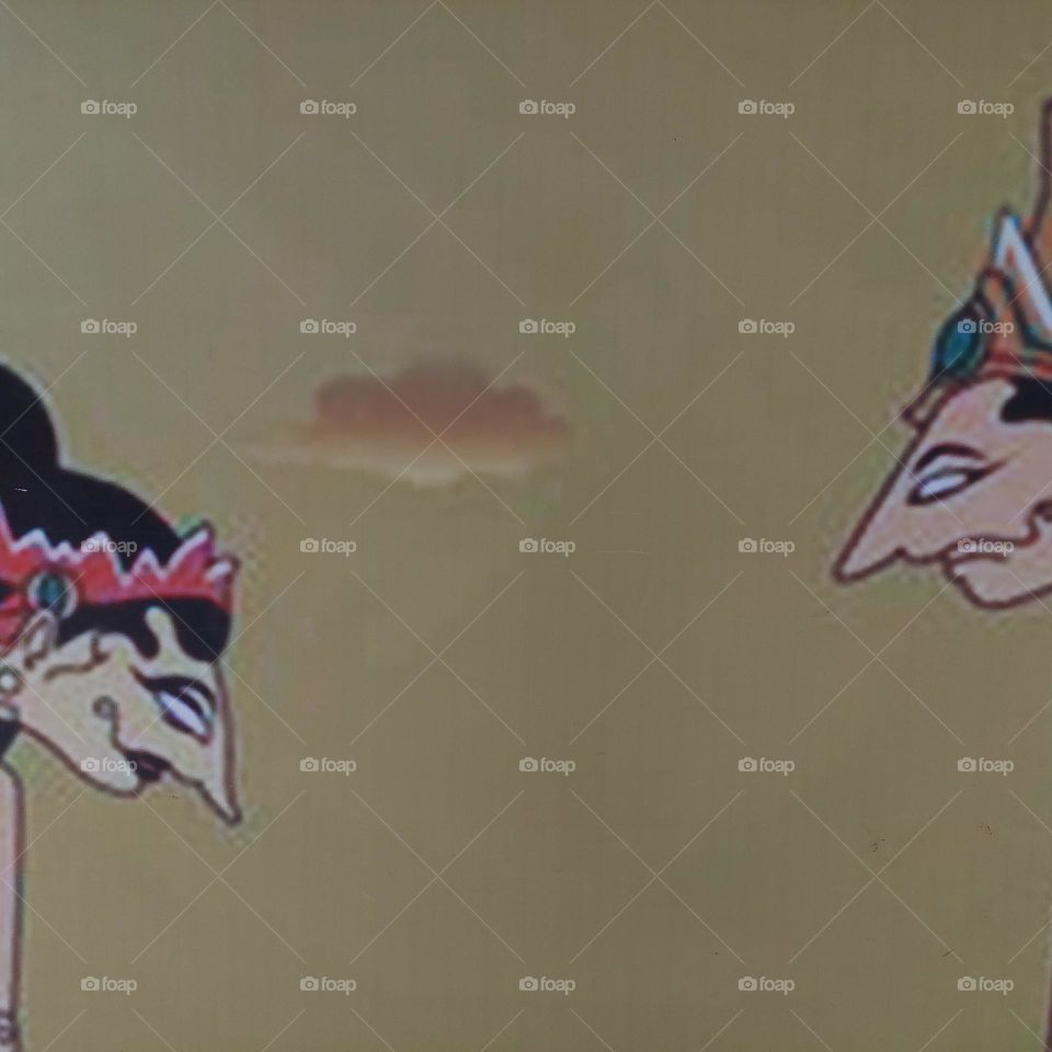 Wayang silhouette, a tradition from Indonesian Java