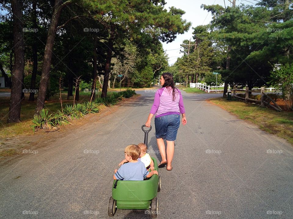 Out for a walk after dinner