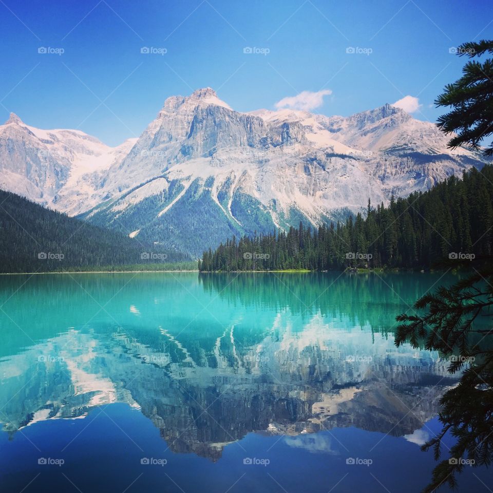 Emerald lake, Canada landscape