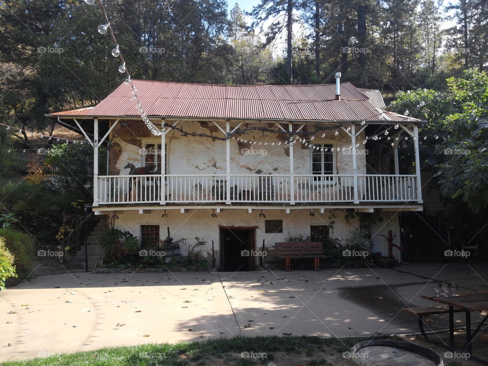 winery vintage building