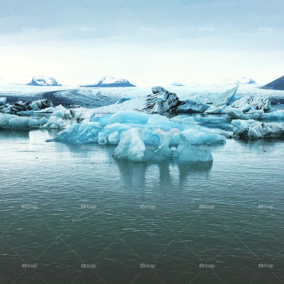 Glacier lake in Iceland 