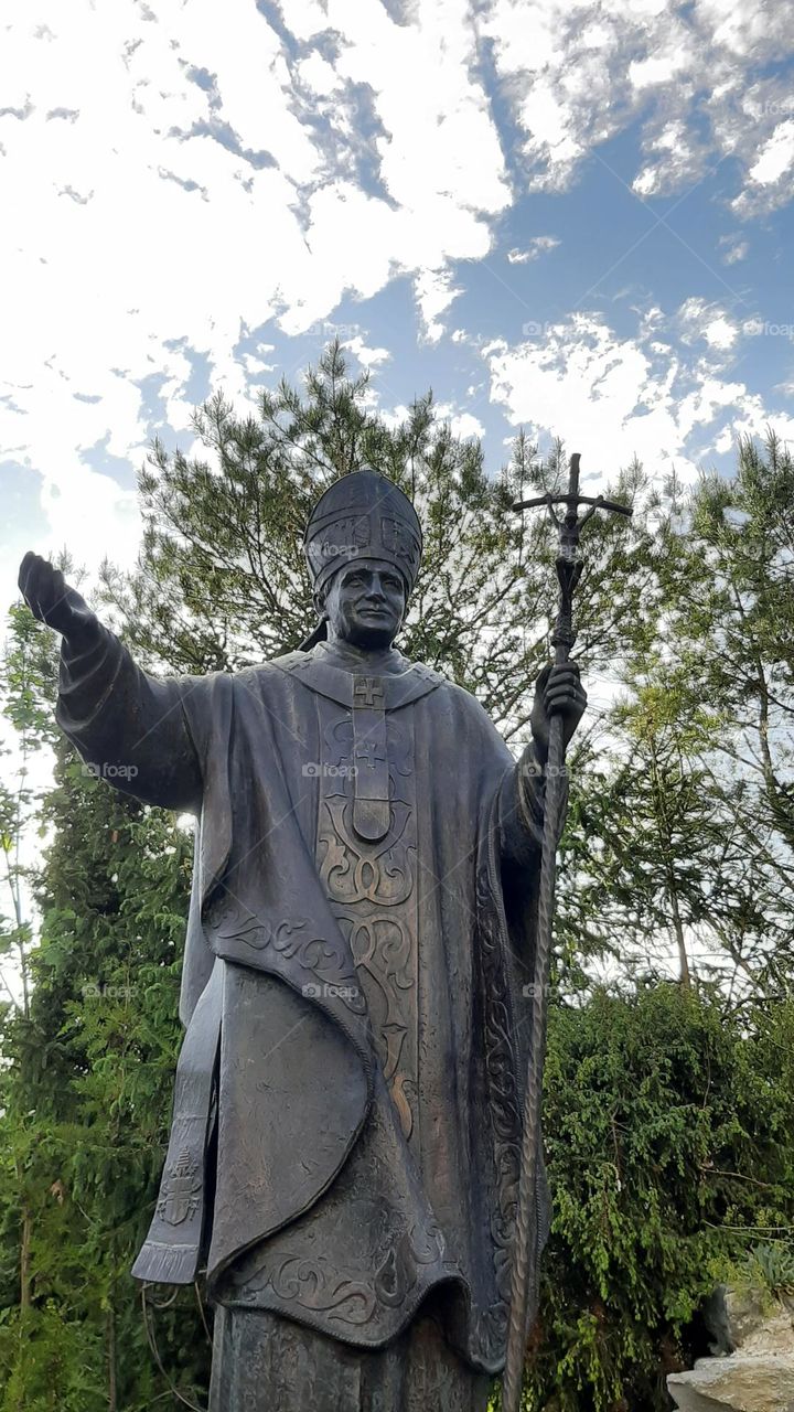 Monument to Pope John II Cathedral of St. Peter and Paul Kamenetz-Podolsky, Ukraine