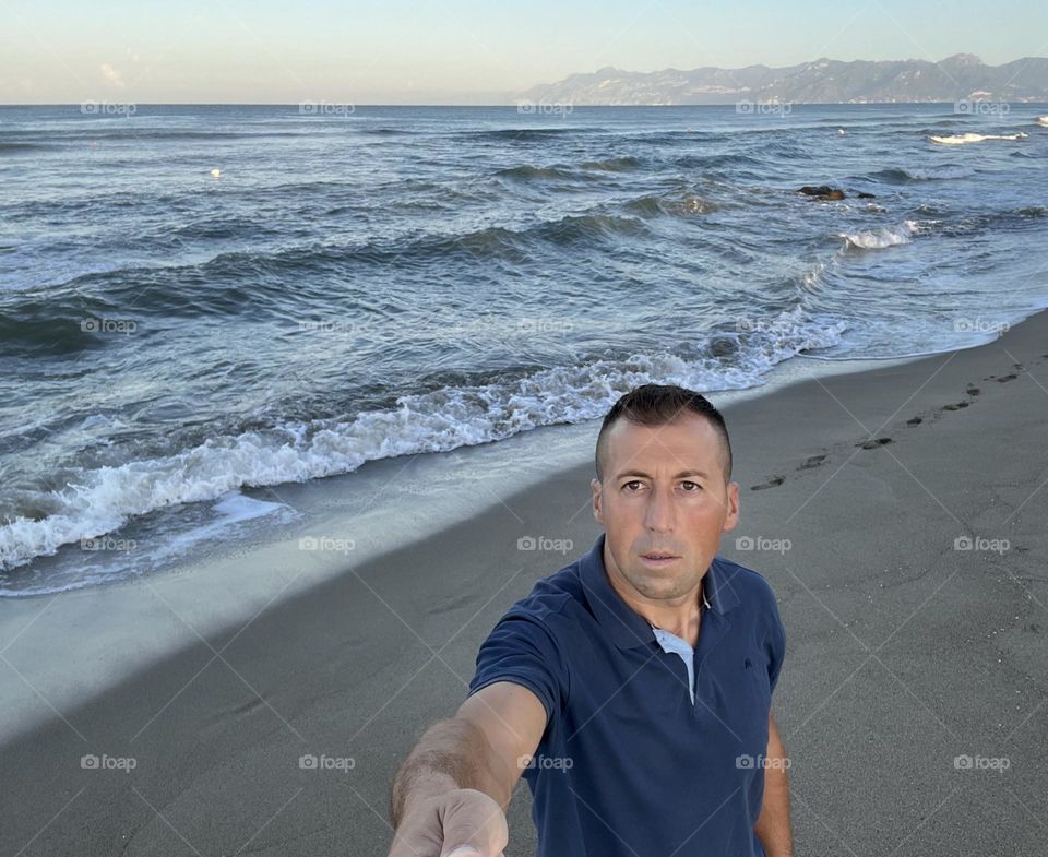 Selfie at the sea