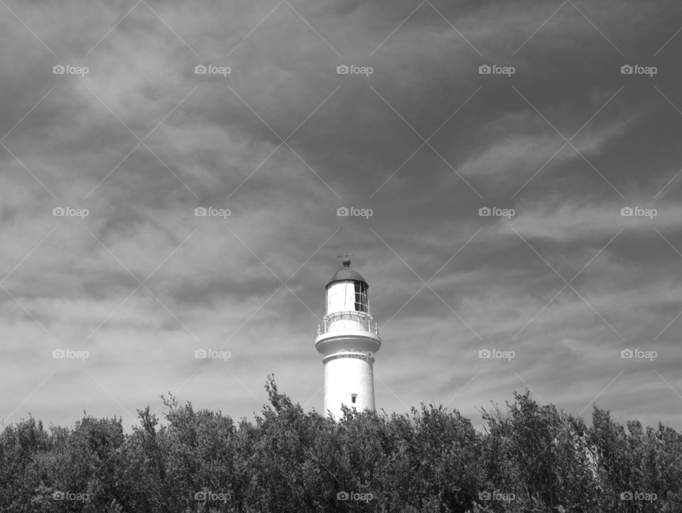 lighthouse at the ocean