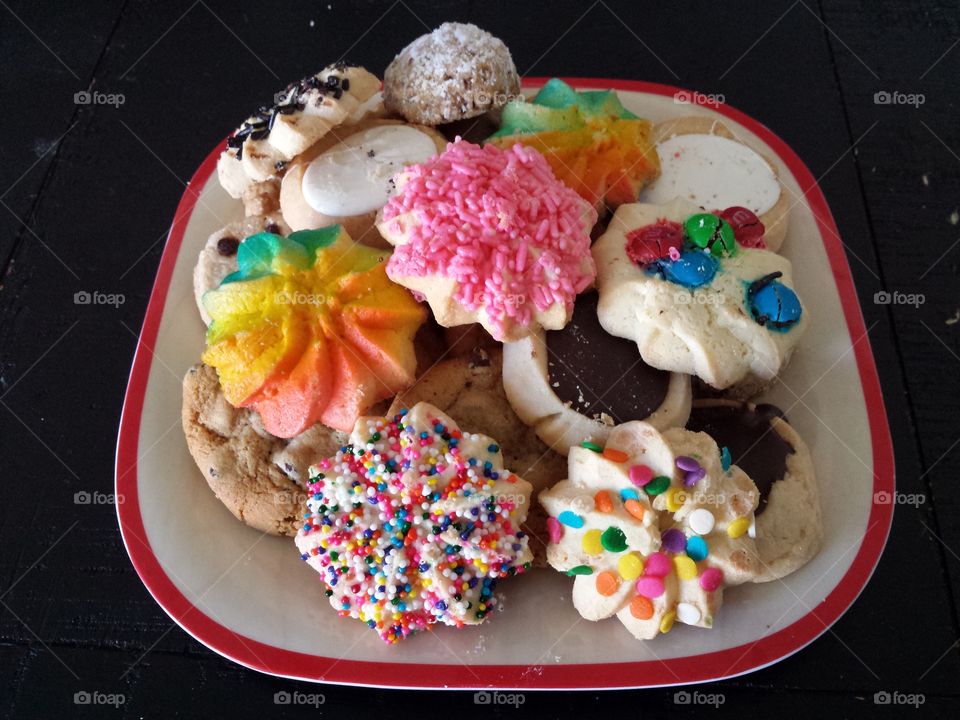 Studio shot of cookies