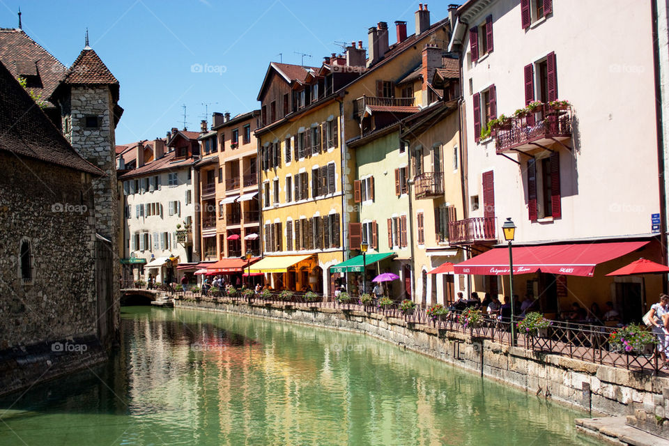 Lake Annecy canal