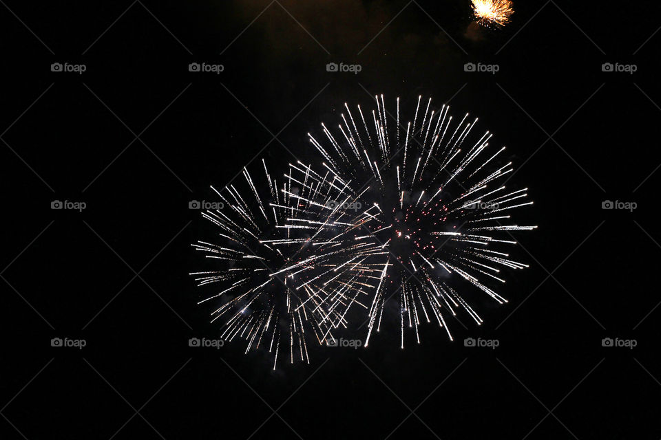 Fireworks, holiday, lights, flicker, splash, celebration, joy, sky, black sky, bright lights against the black sky, night, summer, night sky,
Bright lights of the salute against the black sky