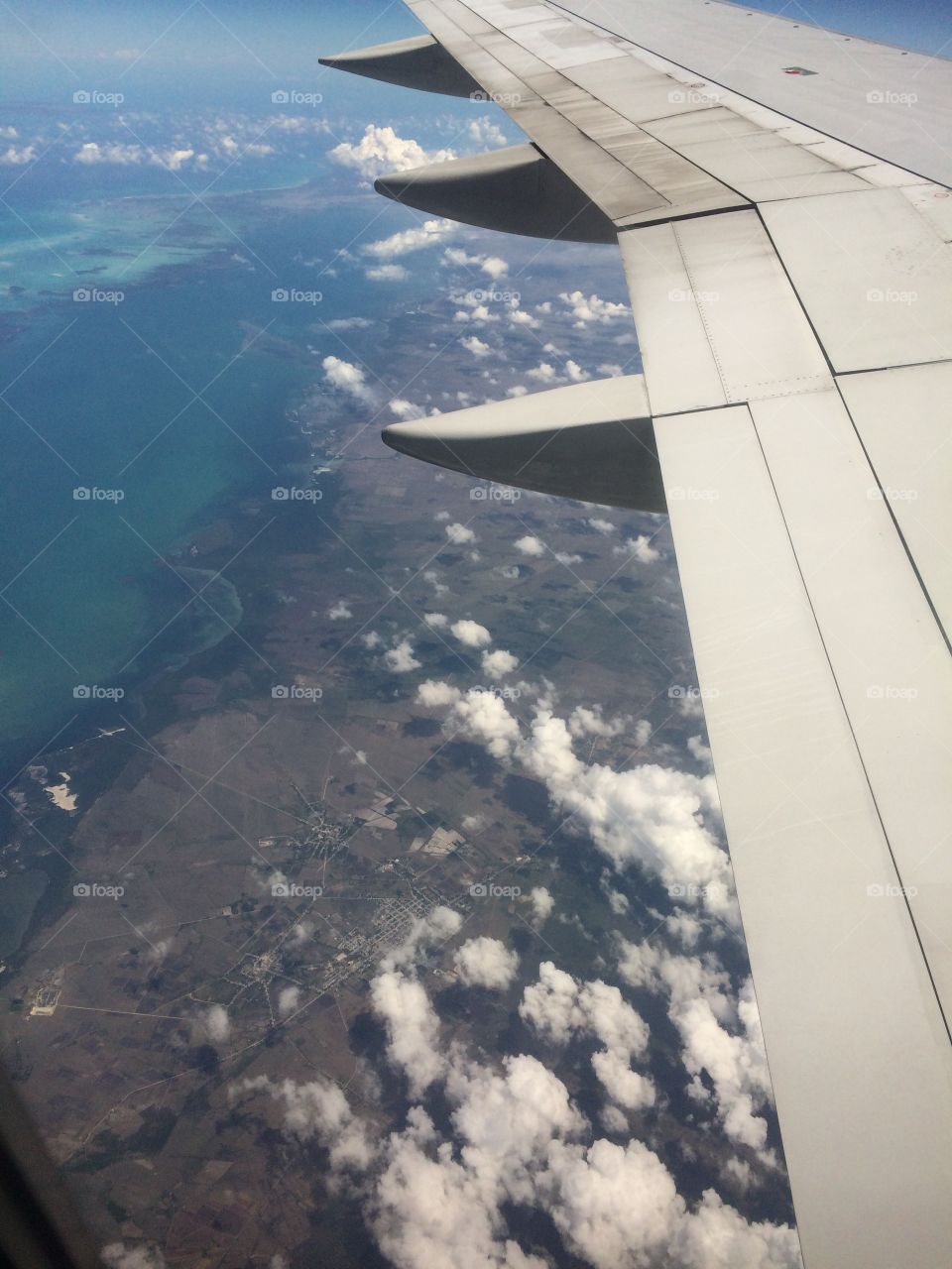 Flying over Cuba