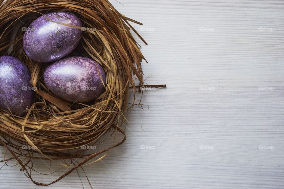 Easter eggs, Easter holiday decoration, vintage decor 