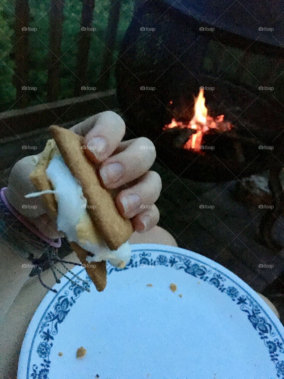 S’mores by the fire
