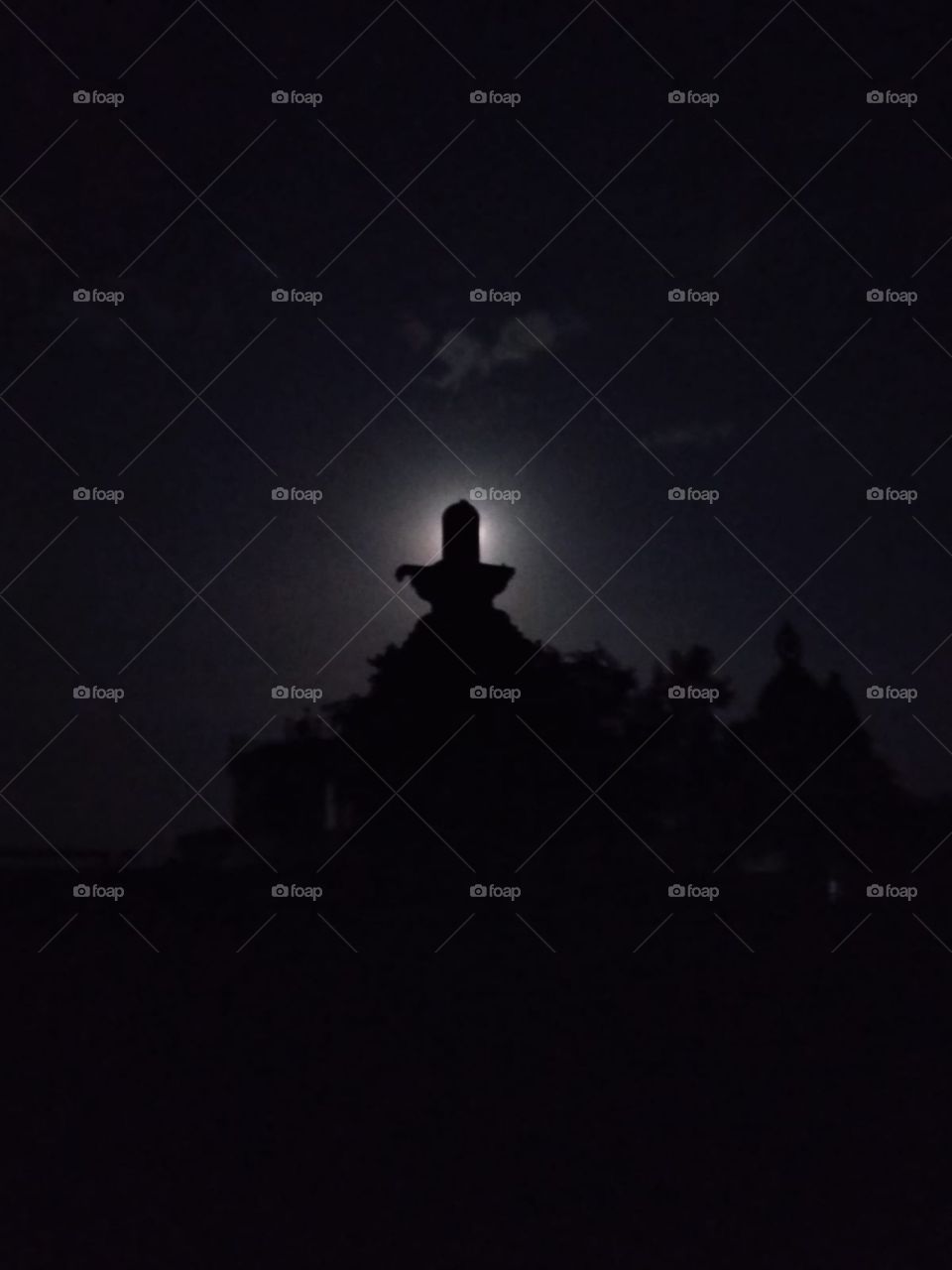 Open tamale with behind moon lights..  