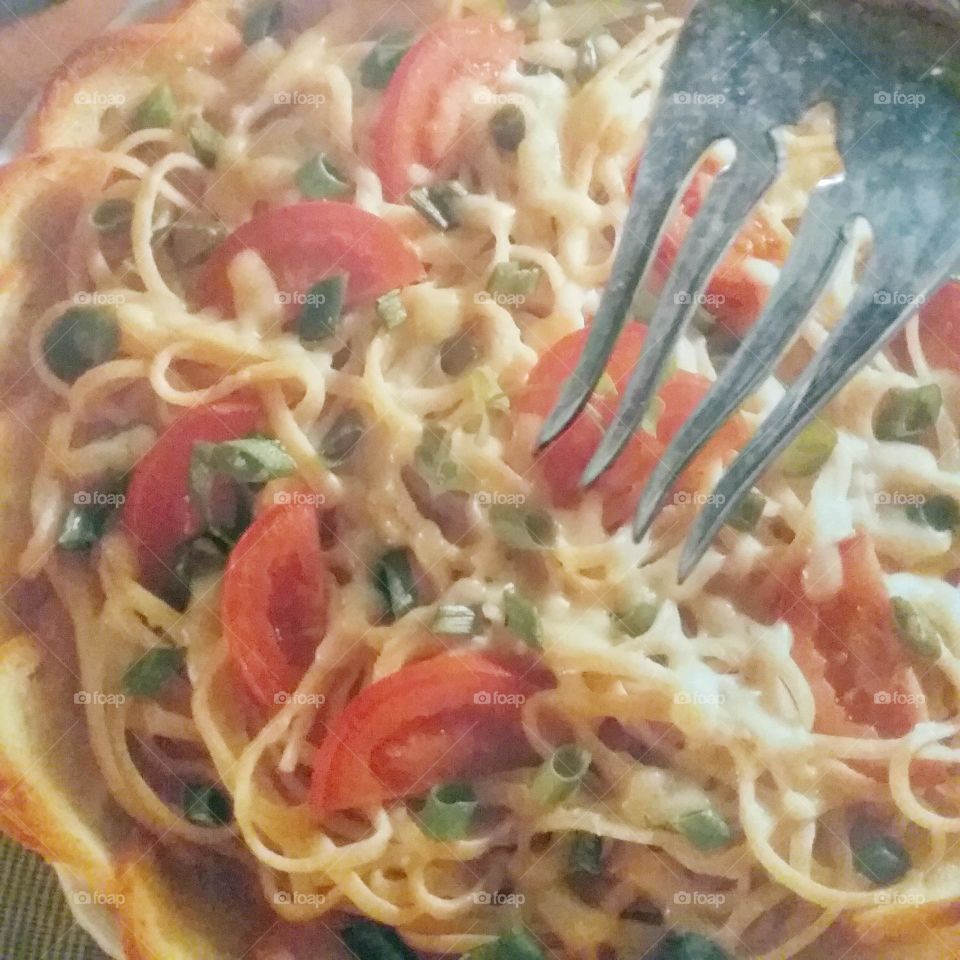 Wisconsin Swiss linguine tart