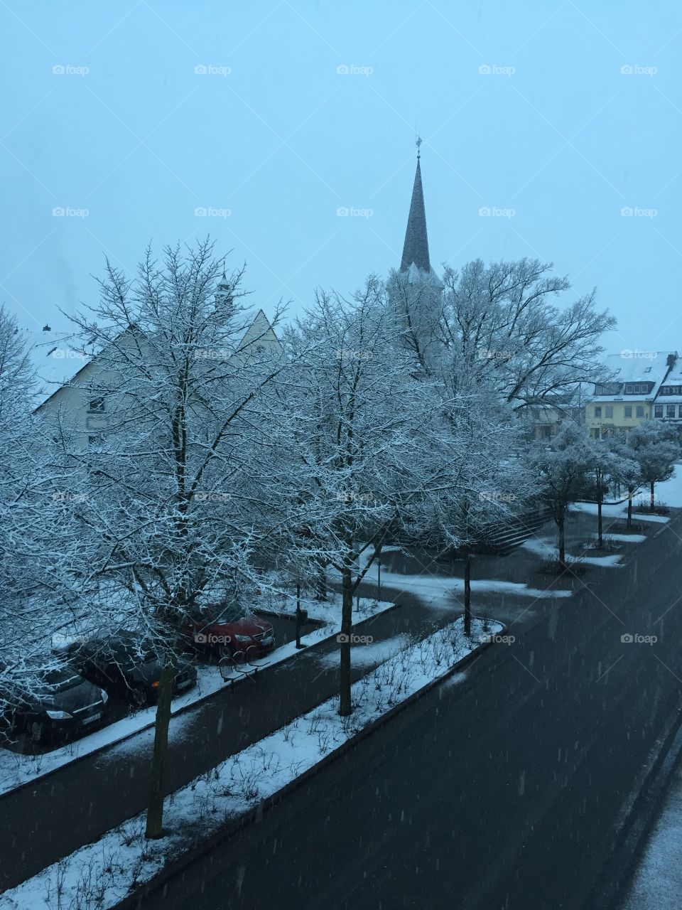 Ice or snow.  Morbach , Germany