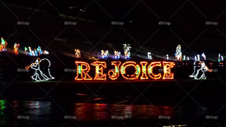 Atlanta Motor Speedway Christmas light display